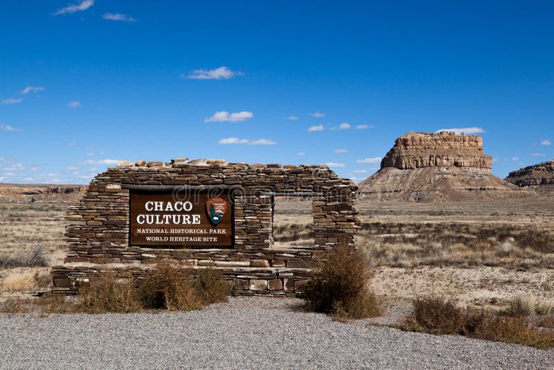 Chaco Culture National Historical Park Sign