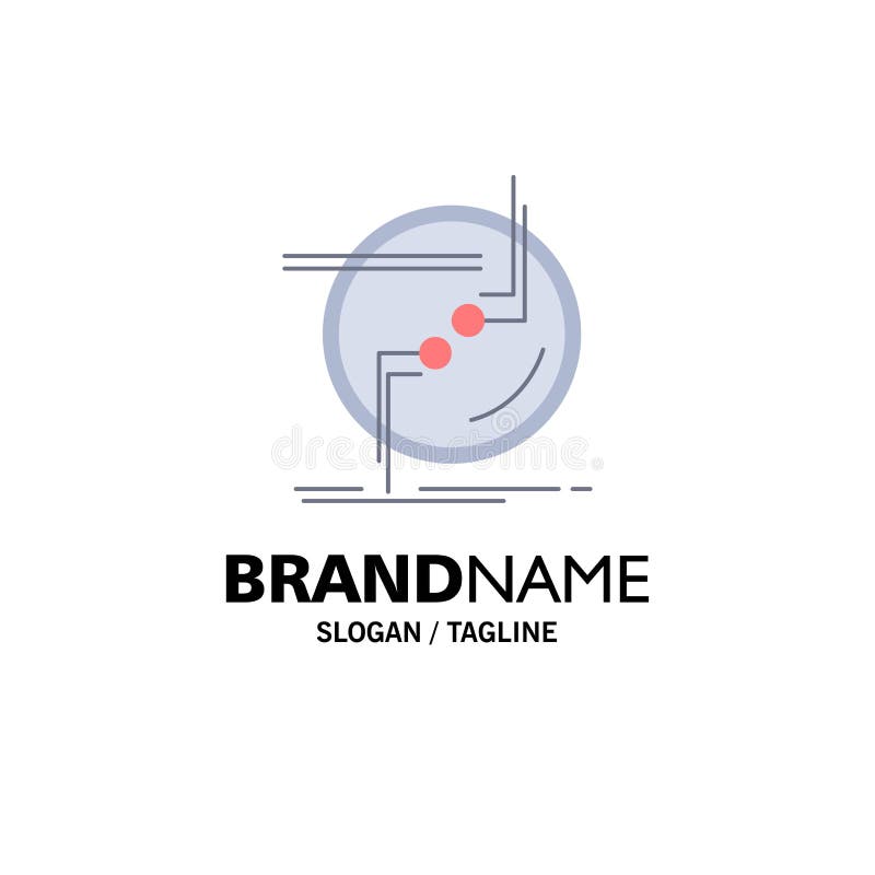 Chain, connect, connection, link, wire Flat Color Icon Vector vector illustration