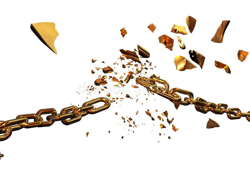 Broken Chain Gold Stock Illustrations 213 Broken Chain Gold Stock