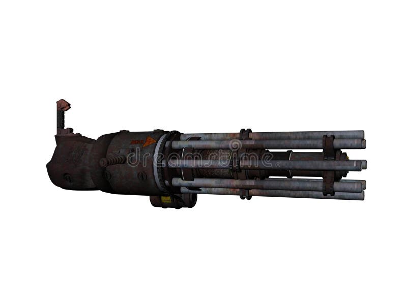 Chain Gun vector illustration