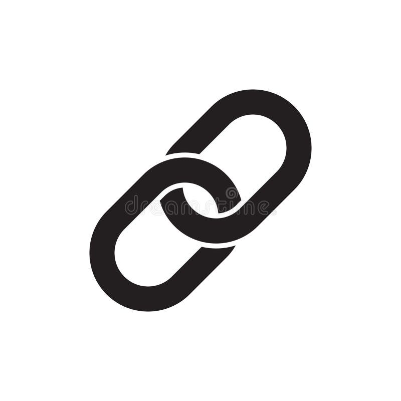 Chain, link icon vector stock illustration