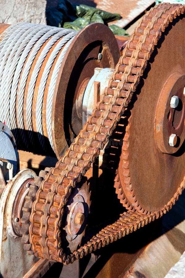 Chain transmission stock photo. Image of chain, rust, rusty 9030366
