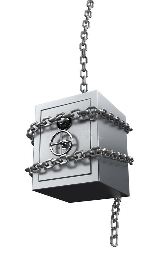 Chained hanging safe