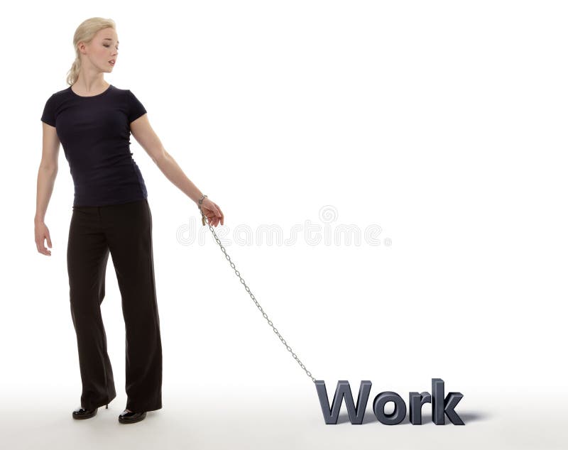 Woman Restraining a Man Chained Stock Photo Image of arrogant, grabbing 23451700