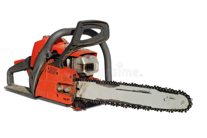 Chainsaw after working