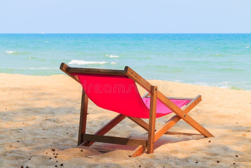 Chair on the beach stock photo. Image of outdoor, paradise 51739138