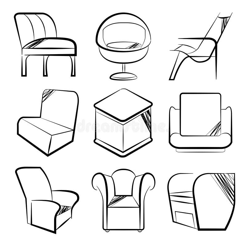 Lounge chair Free Stock Vectors