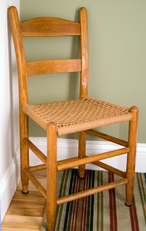 Chair in corner stock image. Image of chair, colors, solitude 3508209