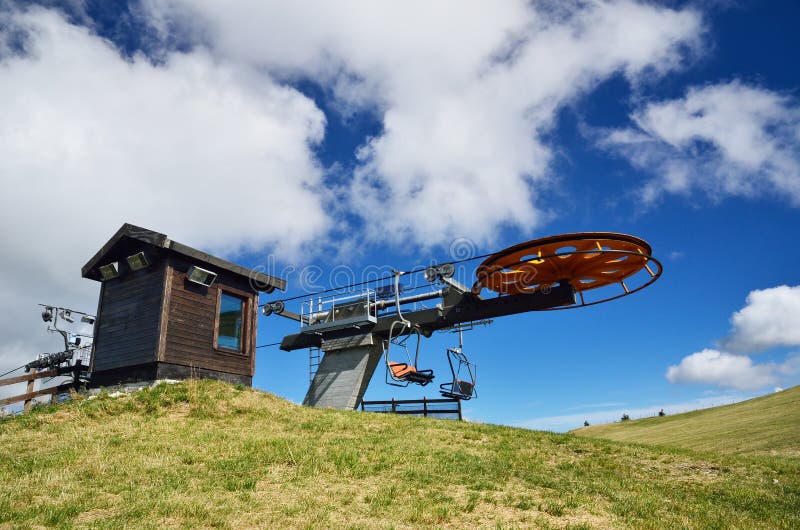 Chair lift stock image. Image of summer, wild, outside 40534399