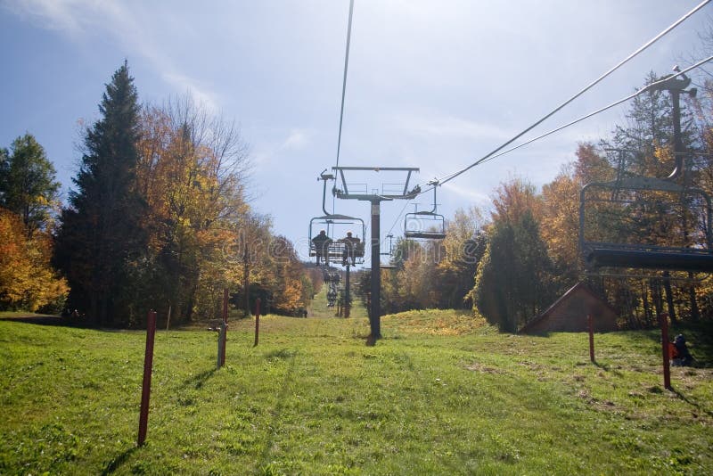 Chairlift Up Mountain Picture. Image 1344603