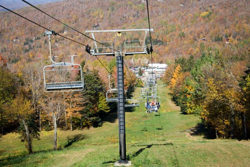 Chairlift Up Mountain Picture. Image 1344618