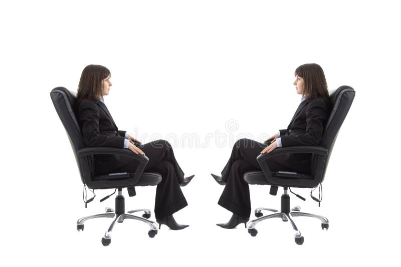 Chair with mirror image