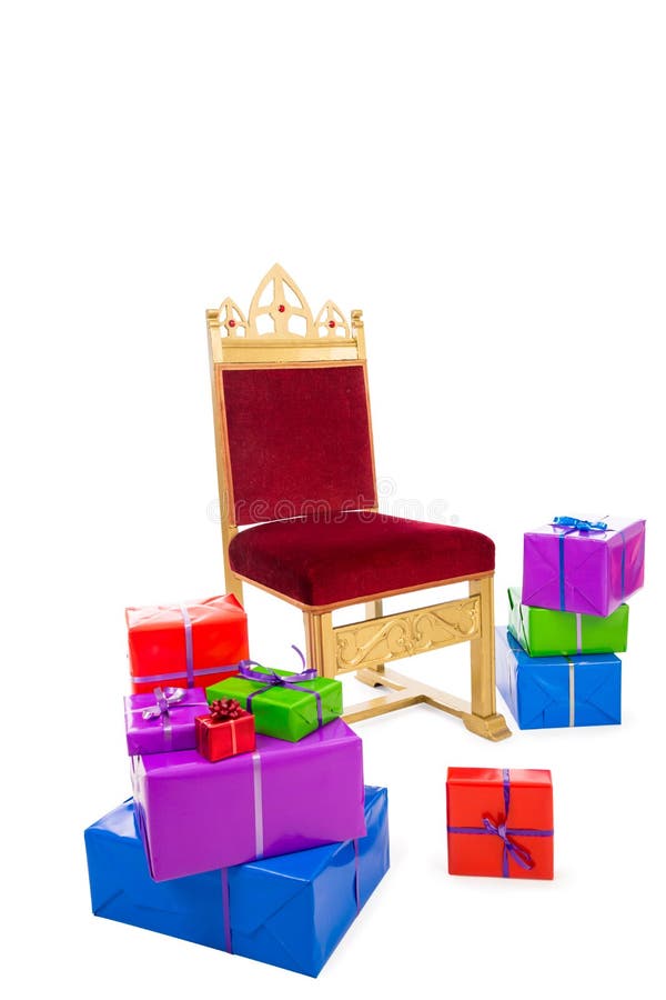 Habitat Slecht Grens Chair of Sinterklaas with Presents Stock Image - Image of event, december:  34249275