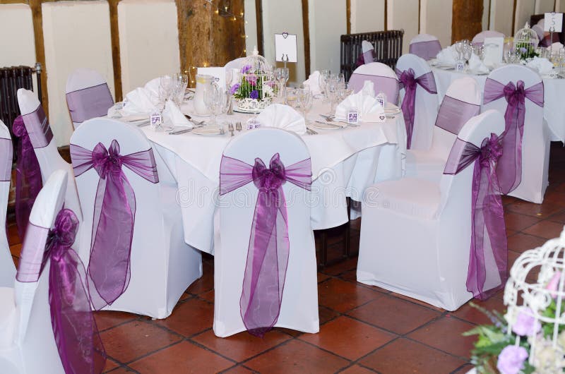 Chair and Table Cover at Wedding Stock Photo Image of elegant