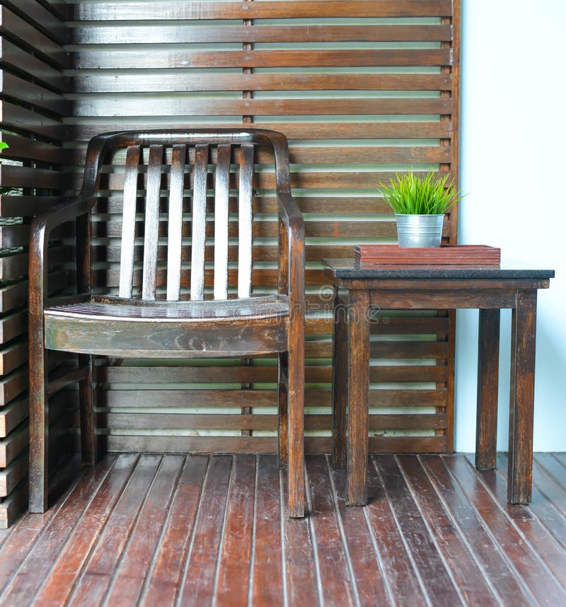 Chair and table decoration stock image. Image of texture 55264449