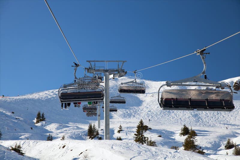 Chairlift on the Mountain Skiing Resort Stock Photo Image of resort