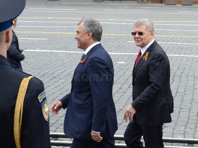 Chairman of the State Duma of the Federal Assembly of the Russian Federation Vyacheslav Volodin and Prosecutor General Yuri Chaika stock image Chairman of the State Duma of the Federal Assembly of the Russian Federation Vyacheslav Volodin and Prosecutor General Yuri Chaika stock image