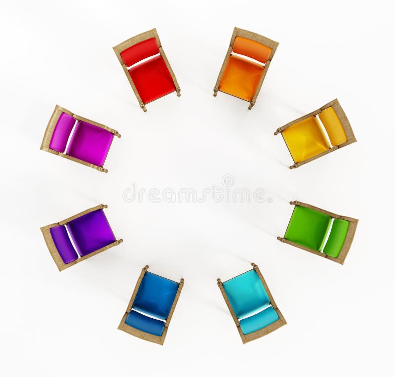 Chairs Circle Stock Illustrations 1,407 Chairs Circle Stock