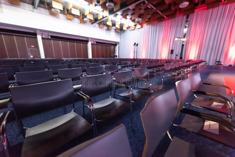 Chairs in the Conference Hall Stock Image Image of chair, indoor