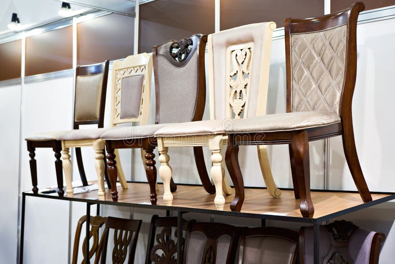 Chairs in furniture store stock photo. Image of chairs - 134021194