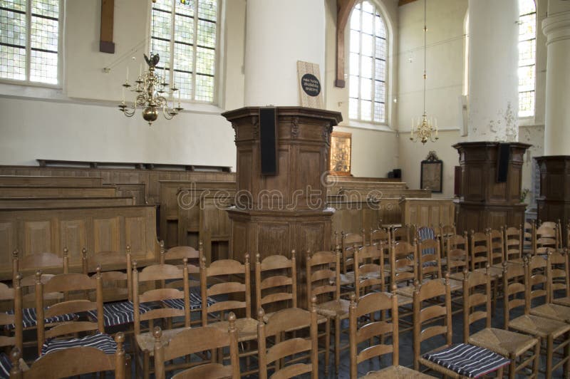 Chairs Inside The Broek In Waterland Church At Broek In Waterland The Netherlands 2018