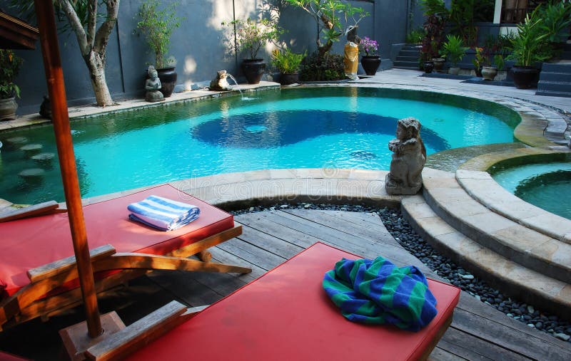 Chairs by the pool