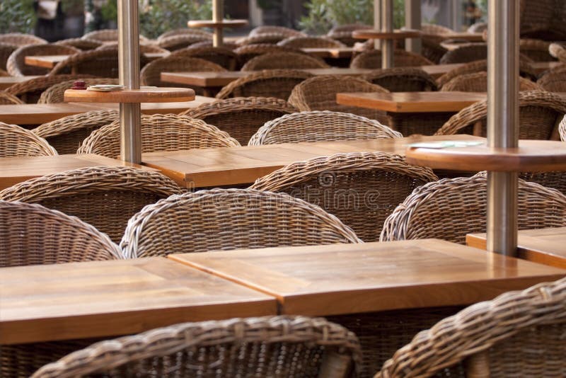 Chairs in restaurant stock image. Image of chair, cafeteria 11104397