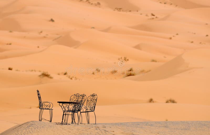 Chairs in sand dunes stock image. Image of nature, dunes 19586151
