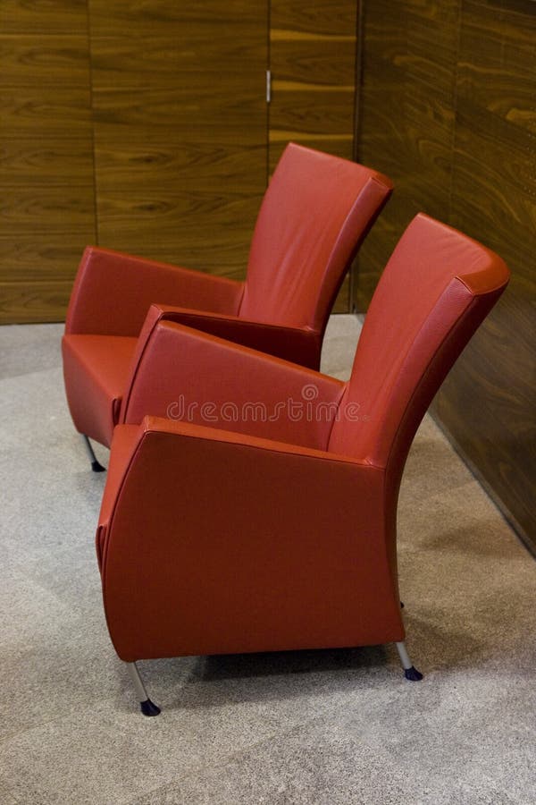 Chairs in waiting room stock photo. Image of modern, leather 9028876