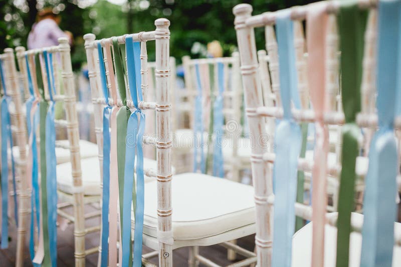 Chairs from Wedding Ceremony Stock Photo Image of marriage, banquet