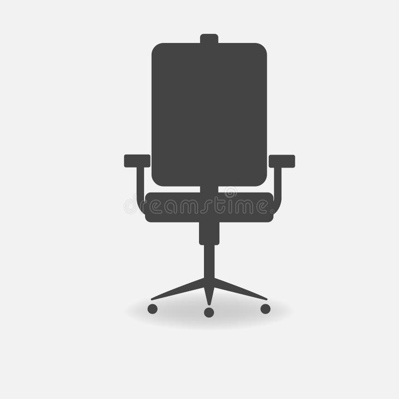 Chaise de bureau d'icône de vecteur illustration libre de droits Chaise de bureau d'icône de vecteur illustration libre de droits