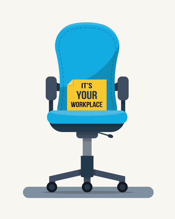 Chaise De Lieu De Travail De Bureau Avec La Citation Sur Le Papier Illustration De Vecteur Illustration Du Chaise Travail Chaise De Lieu De Travail De Bureau Avec La Citation Sur Le Papier Illustration De Vecteur Illustration Du Chaise Travail