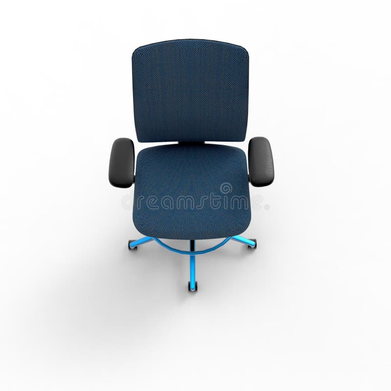 Chaise de travail 1 du bureau de l'image 3d illustration libre de droits