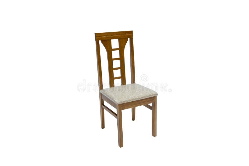 Chaise en bois Objet d'isolement photos stock Chaise en bois Objet d'isolement photos stock