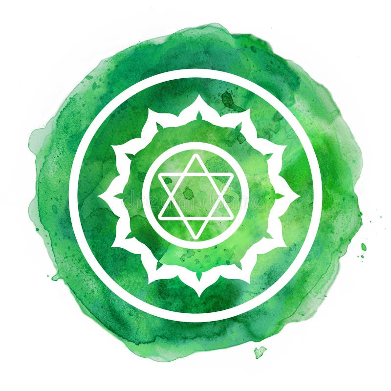 Chakra symbol stock illustration