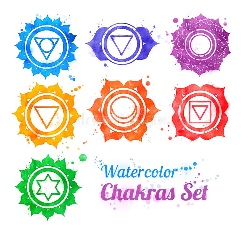 Chakra symbole royalty ilustracja Chakra symbole royalty ilustracja