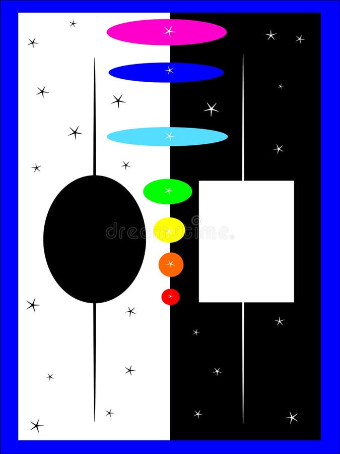 Chakras of human life. stock illustration Chakras of human life. stock illustration