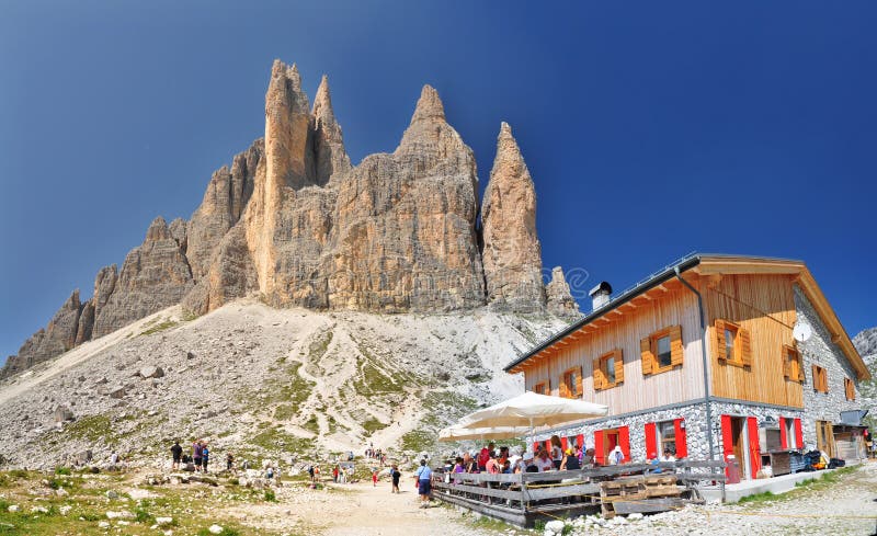 The Lavaredo Refuge was building in the 1954th form the mountain guide Francesco Corte ColÃ² named Mazzetta one of the pioneers of the rescue on the climbing walls. Till the early fifties and also one of the grounders of the founding fathers of the Auronzo Mountain Rescue. Thanks to his strategically location the Refuge is a very good starting point for the climbing ways of the famous Cime of Lavaredo that since the half of the 19th century attract the mountain climbers from all over the world for their terrific and wonderful rock walls. From the Lavaredo you can be surrounded from wonderful panoramas and also there is the opportunity to visit, easily walking trough the mountain path, the others Refuges of the area. Everyone can walk or climb across the ways that were realized during the world war 1915-1918. The Lavaredo Refuge was building in the 1954th form the mountain guide Francesco Corte ColÃ² named Mazzetta one of the pioneers of the rescue on the climbing walls. Till the early fifties and also one of the grounders of the founding fathers of the Auronzo Mountain Rescue. Thanks to his strategically location the Refuge is a very good starting point for the climbing ways of the famous Cime of Lavaredo that since the half of the 19th century attract the mountain climbers from all over the world for their terrific and wonderful rock walls. From the Lavaredo you can be surrounded from wonderful panoramas and also there is the opportunity to visit, easily walking trough the mountain path, the others Refuges of the area. Everyone can walk or climb across the ways that were realized during the world war 1915-1918.