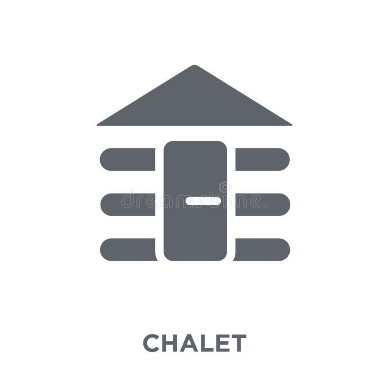 Chaletsymbol från samling royaltyfri illustrationer Chaletsymbol från samling royaltyfri illustrationer