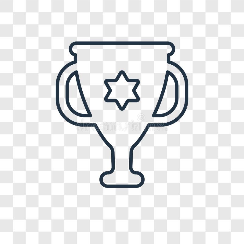 Chalice concept vector linear icon isolated on transparent background, Chalice concept transparency logo in outline style stock illustration Chalice concept vector linear icon isolated on transparent background, Chalice concept transparency logo in outline style stock illustration