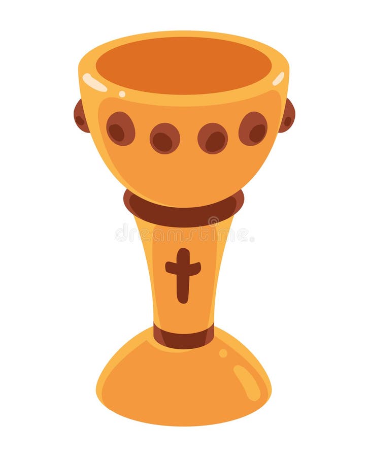 Chalice with cross stock vector. Illustration of vector 271120736