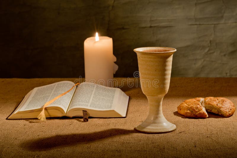 Chalice Of Wine And Bible Stock Photo Image 43303171