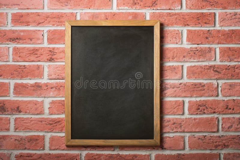Chalk Board on a Brick Wall Stock Photo Image of whiting, slate 35142718