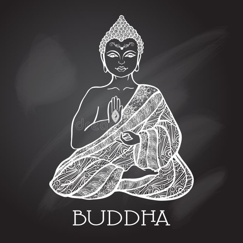Black and White Zen Buddha Canvas Art - Bliss of Being – Fusion Idol Arts-saigonsouth.com.vn