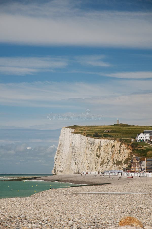 Chalk cliffs stock photo. Image of beach, chalk, houses 9042580