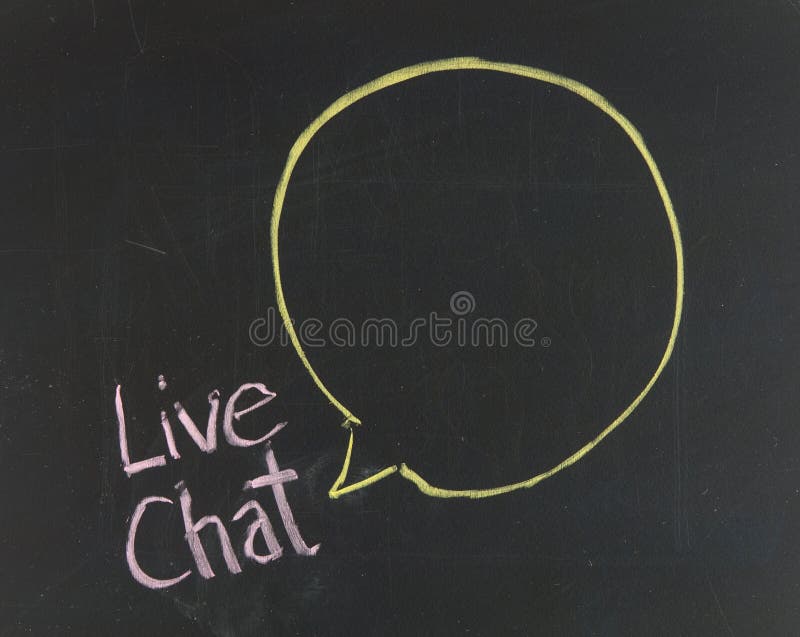 Chalk drawing - Live chat