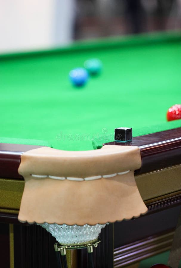Chalk on the Edge of the Snooker Table Stock Photo Image of color