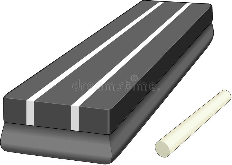 Chalk and Eraser Vector Illustration Stock Vector - Illustration