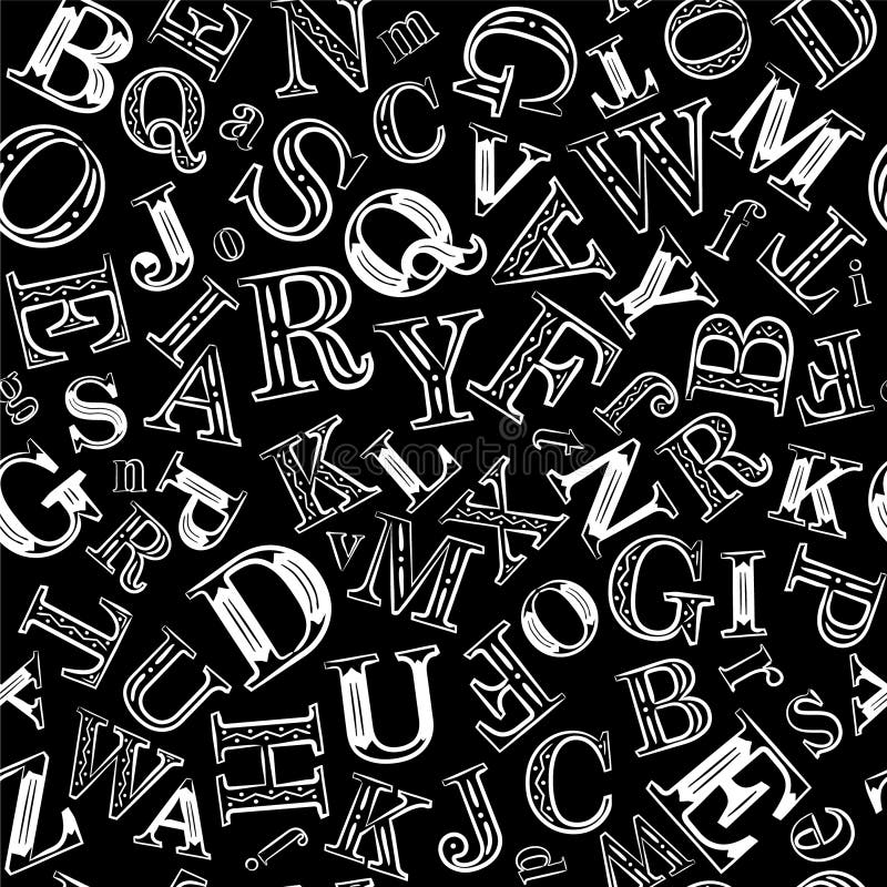 Chalk Letters Font stock vector. Illustration of font - 47396698