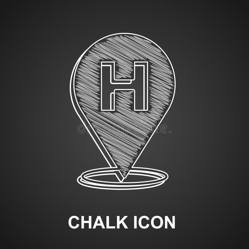 Hospital chalk icons set stock vector. Illustration of doodle 167105553